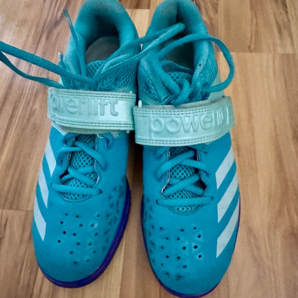 adidas Kids' Turquoise and White Sneakers